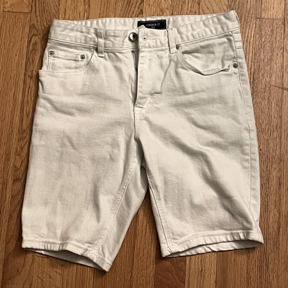 White F21 shorts